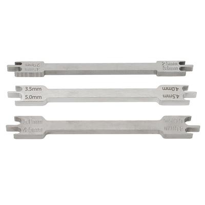 3 stuks Tandheelkundige Bracket Gauge Locator Roestvrij Staal Verschillende Types Orthodontische Bracket Positioneerder