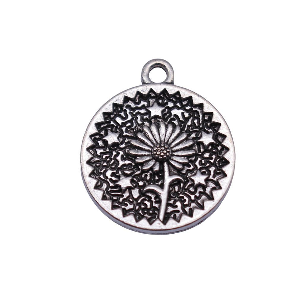 Flowers Of Life Charms Vintage Alloy Pendants For Nature Inspired Jewelry Making