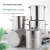 Lingyuan Qisheng 304 Edelstahl Gewerblicher Kochtopf mit Deckel