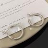 1 Pair Hoop Earrings for Women, Geometric Small Hollow Round Circle Earrings, Minimalist Jewelry Accessories