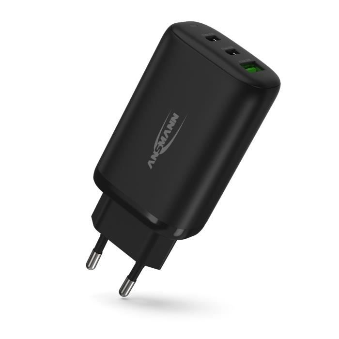 Chargeur USB 3 Ports 65 W - ANSMANN - Chargeur USB Quick Charge 3.0 Power Delivery Profil 4