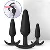 Soft Silicone Anal Plug 3 Sizes Butt Plug Bullet Vibrator Stimulator Adult Sex Toy for Men/Women Anal Prostate Massager for Gay