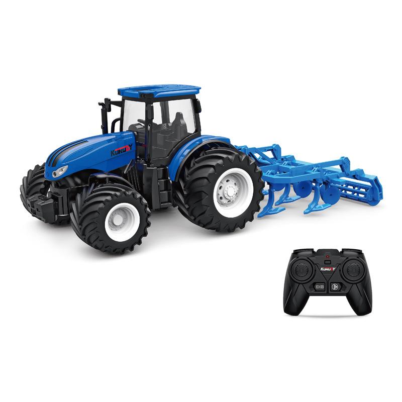 Alloy Remote Control Farmer Tractor Simulation Engineering Vehicle Electric Toy Farm Transport Vehicle 2.4G Remote Contro Vehicl