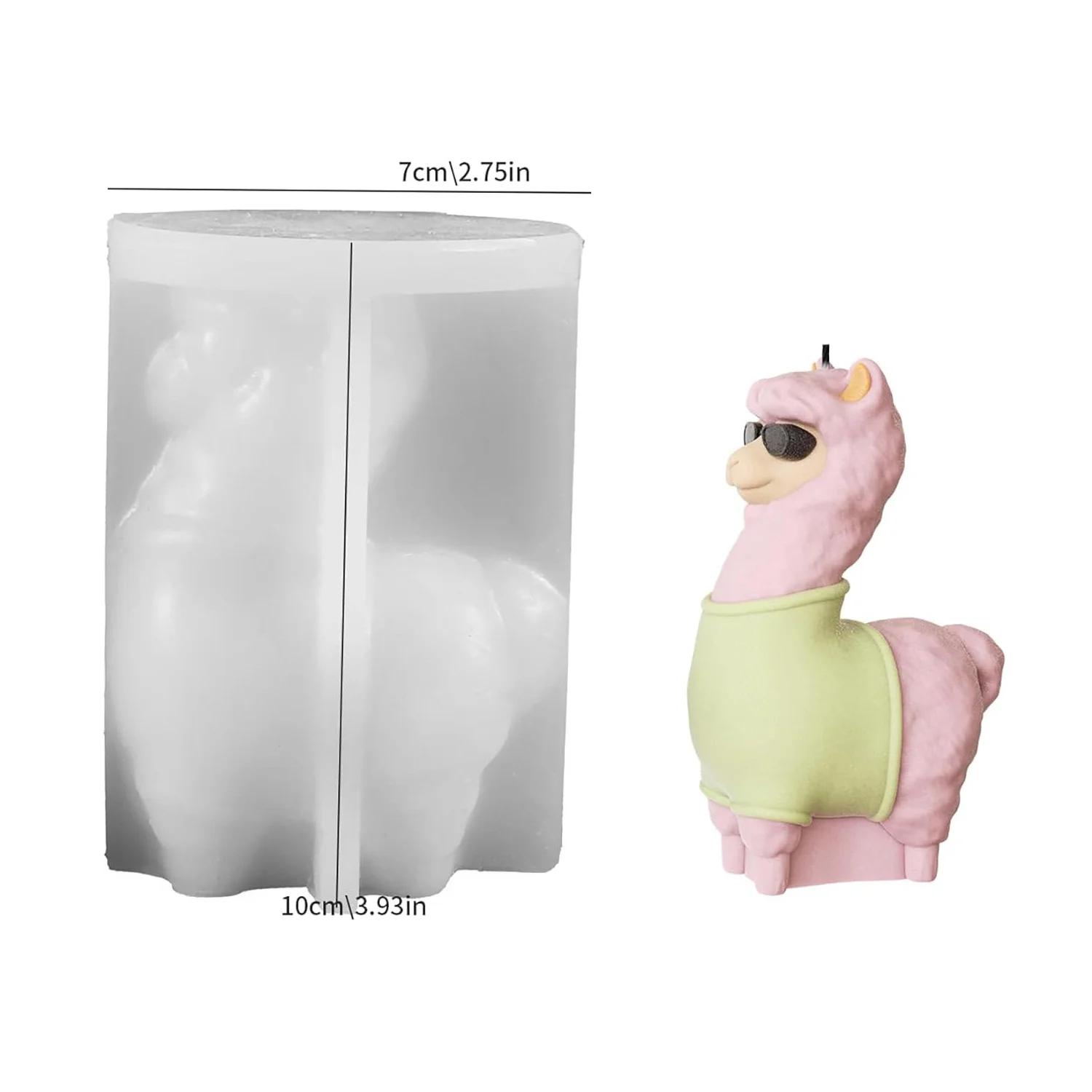 

2026New Good Alpaca Silicone Candle Mold DIY Cute Sheep Aromatherapy Plaster Crafts Epoxy Soap Making Supplies Home Decor Gifts