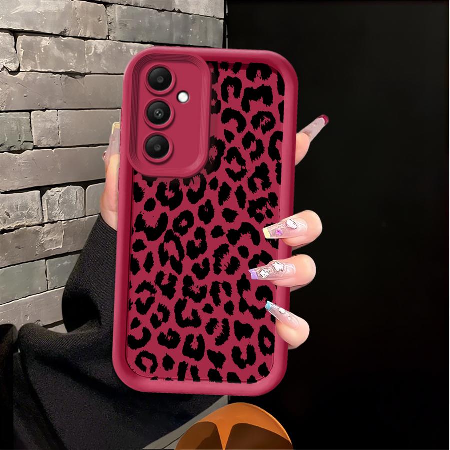 Case for Samsung Galaxy A50 A13 A30 A15 A11 A06 A12 A07 A05 A20 A16 A04 A17 A14 Phone Cover Leopard Print Art