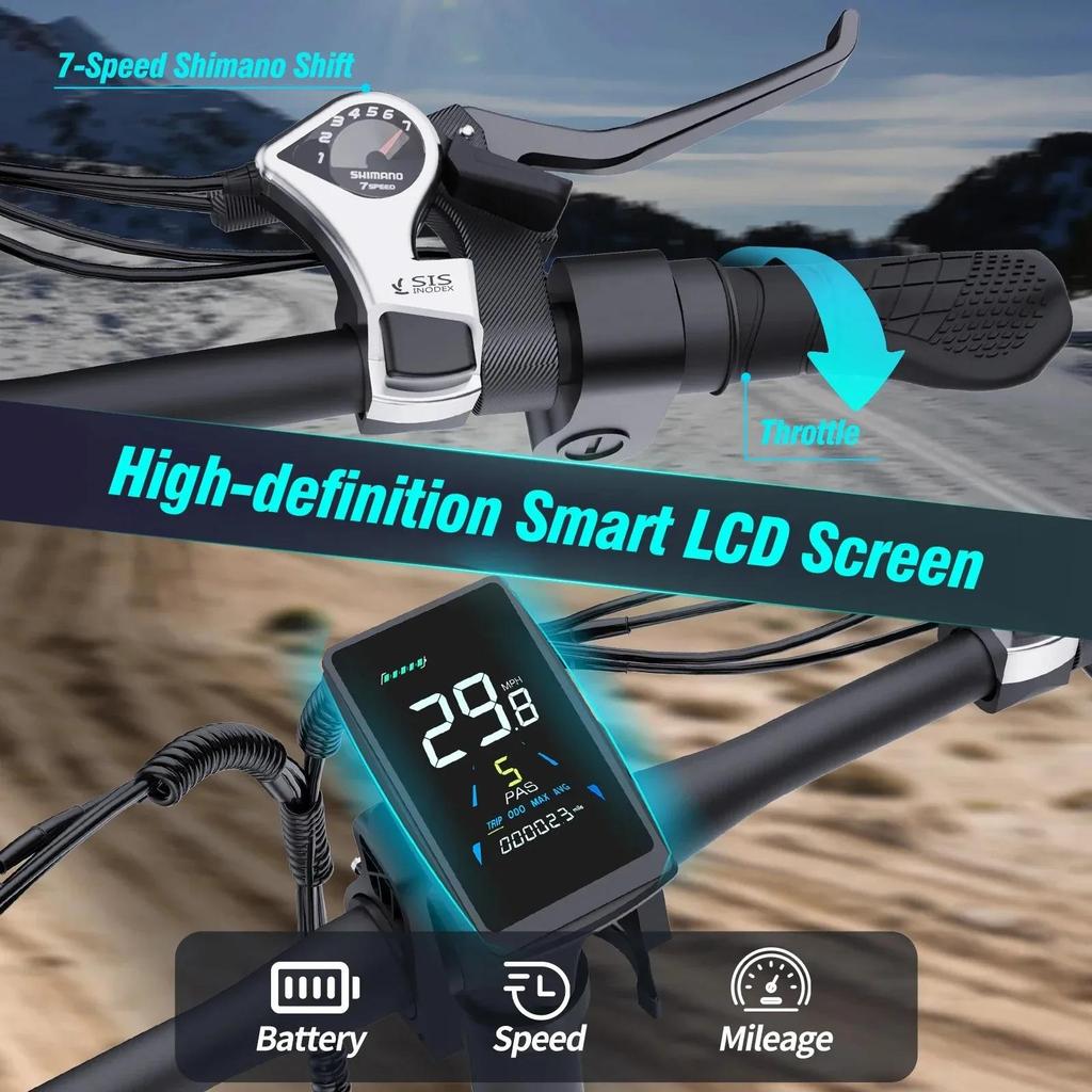 Nové H20 Pro 2000W Skládací Elektrické Kolo 48V23AH 20palcové Silné Pneumatiky Duální Motor Terénní MTB