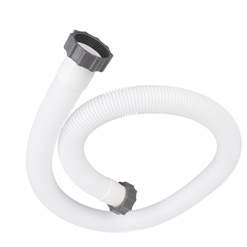 Für Intex Weichwandpools 29060E Schlauch & Mutter Set 1,5 Zoll Durchmesser Zubehörschlauch 59 Zoll Länge Schnelle und einfache Installation
