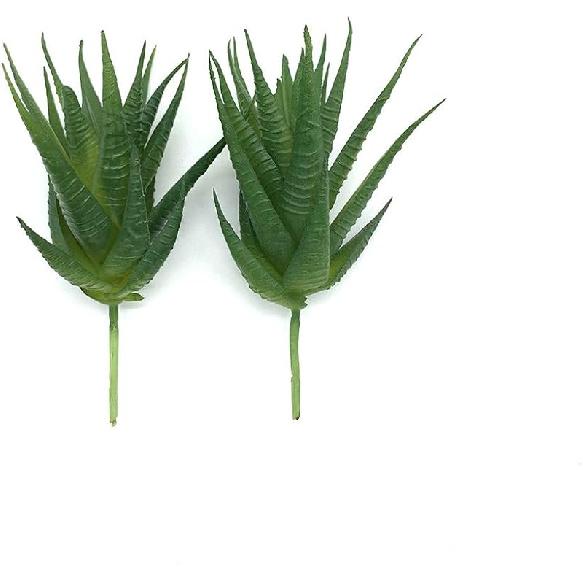 2 PCS Artificial Succulents Plants Unpotted Fake Flocking Tillandsia Air Plants Succulent Bromeliads Bouquet Arrangements Faux Plants DIY for Garden