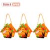1-10PCS Children Halloween Felt Pumpkin Candy Bag Hand Carry Trick or Treat Gift Tote Party Favor Goodie Sack Cute