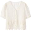 Betu Women's Lace Sweet Short Sleeve Blouse