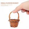 DOITOOL Miniature Mini Baskets 10 Pieces Mini Shopping Basket with Handle Easter Basket 6x4cm Small Mini Easter Basket Decorative Basket Basket Home