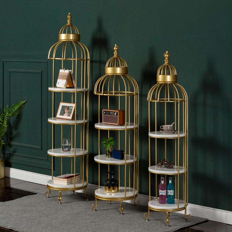 Wrought Iron Multi-Layer Floor-Standing Flower Pot & Storage Rack for Living Room, Bedroom, Balcony & Bathroom.