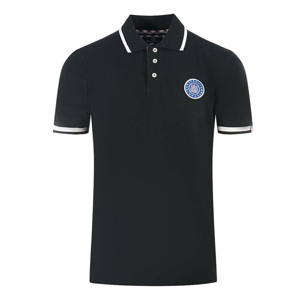 Aquascutum Unisex Adult London Embroidered Badge Polo Shirt