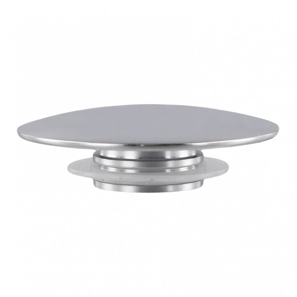 66mm Silver Chrome Basin Waste Pap-Up Sink-Plug Cap Click Clack Push-Button