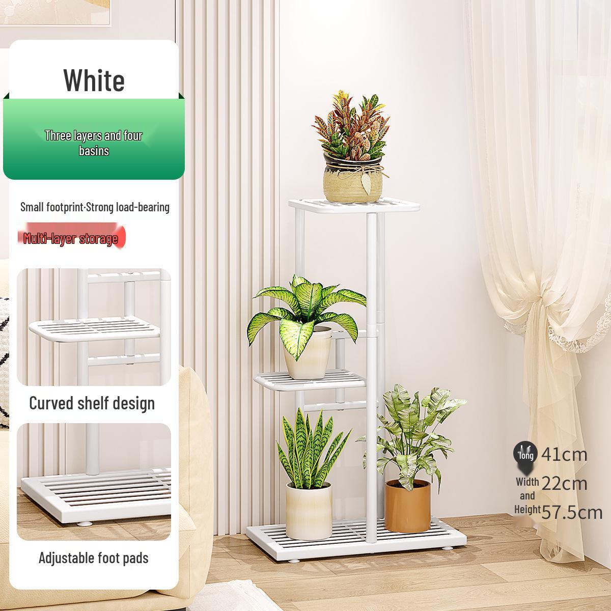 

Европейская кованая железная подставка для цветов - Многоярусная подставка для суккулентов и горшков для помещений/улицы