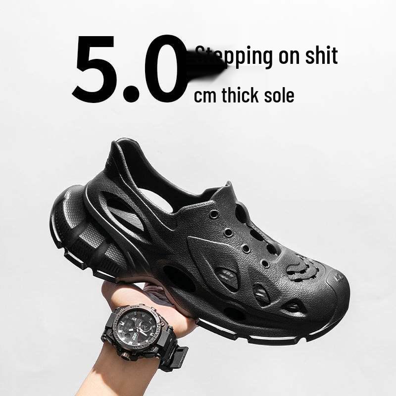 Męskie lekkie sneakersy EVA Casualowe klapki outdoorowe z wyjmowaną wkładką - Proste buty plażowe