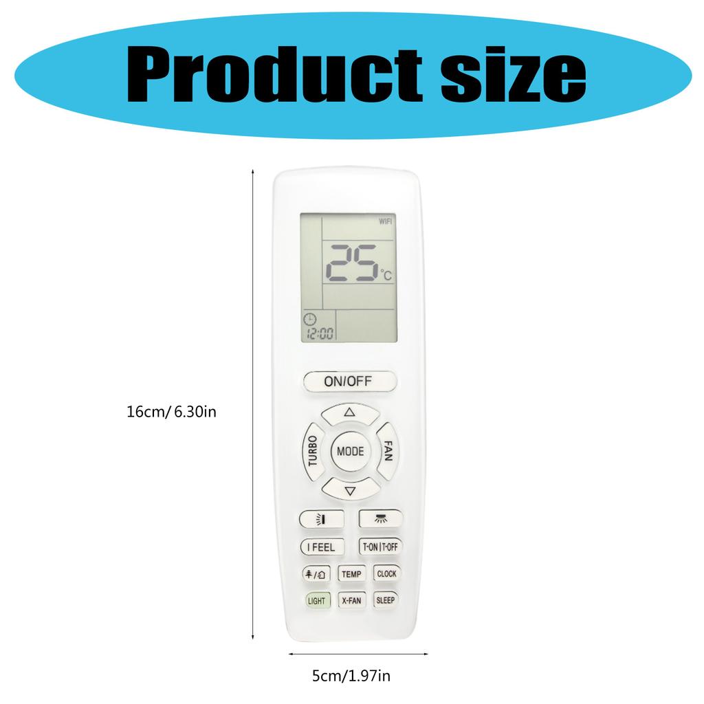 Replacement Air Conditioner Remote Control Wide Compatibility Enhances Transmission for CM810N1020 CM810N0260 CM810N1230