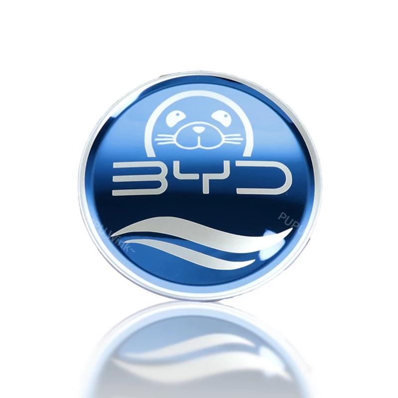 HBZBP1 Car Steering Wheel Metal Protective Cover for BYD Atto 3 Yuan Plus Seagull Dolphin Seal Stainless Modified Sticker Fashion New