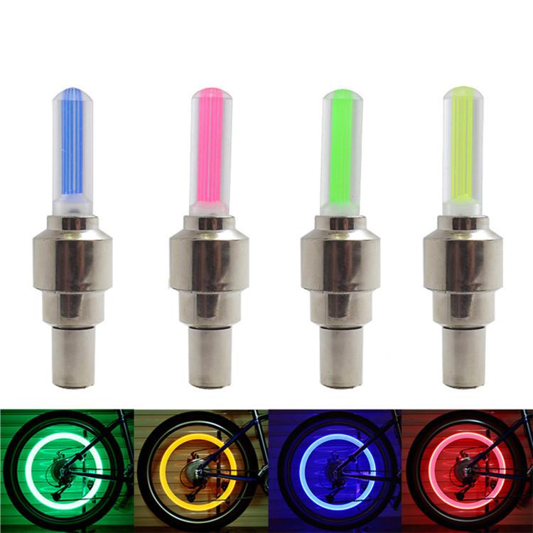 Valve Light Bicycle Plastic Material Red Blue Green Yellow Flicker Vibration