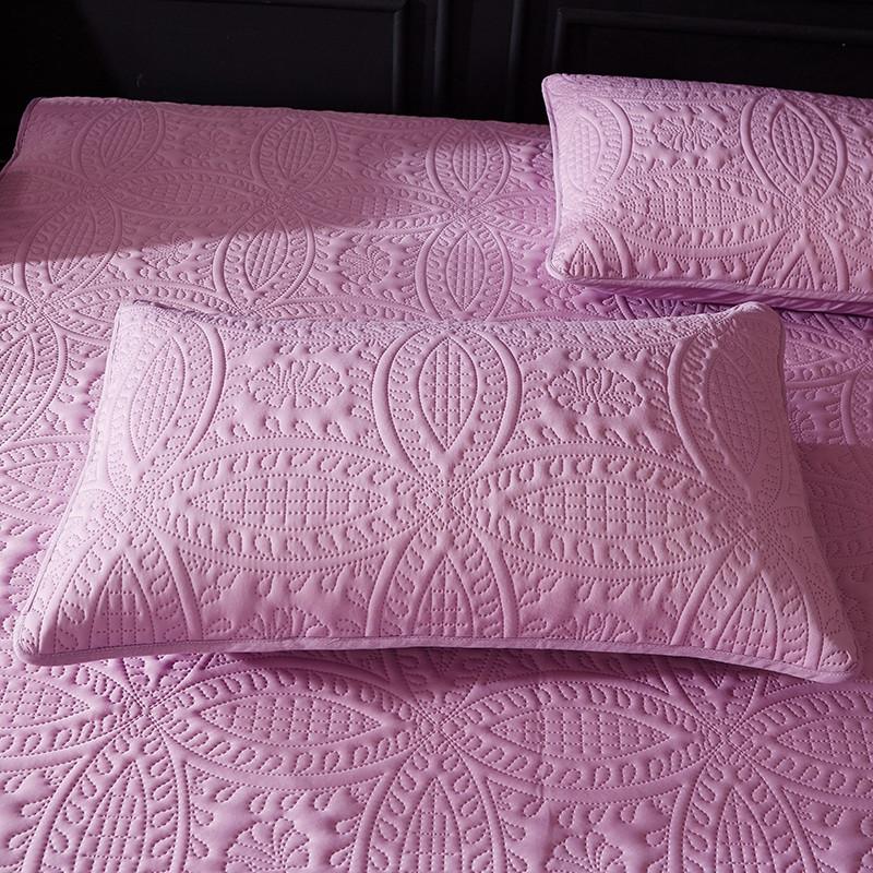 Embroidery Pillowcase Waterproof Cotton Padded Pillowslip Solid Flora Pillow Cover 48*74cm*1pc White Wedding Gift Embossed