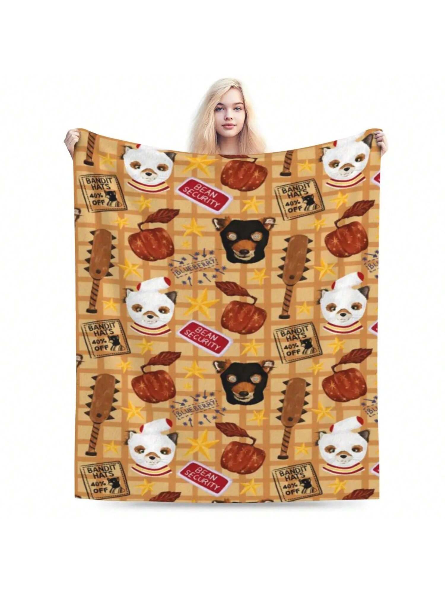 Fantastic Mr Fox An Ultra-Soft Micro Fleece Blanket 75X95CM