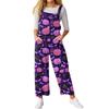 Women’s Loose Casual Sleeveless Jumpsuit Halloween Printed Jumpsuit Printed Jumpsuit