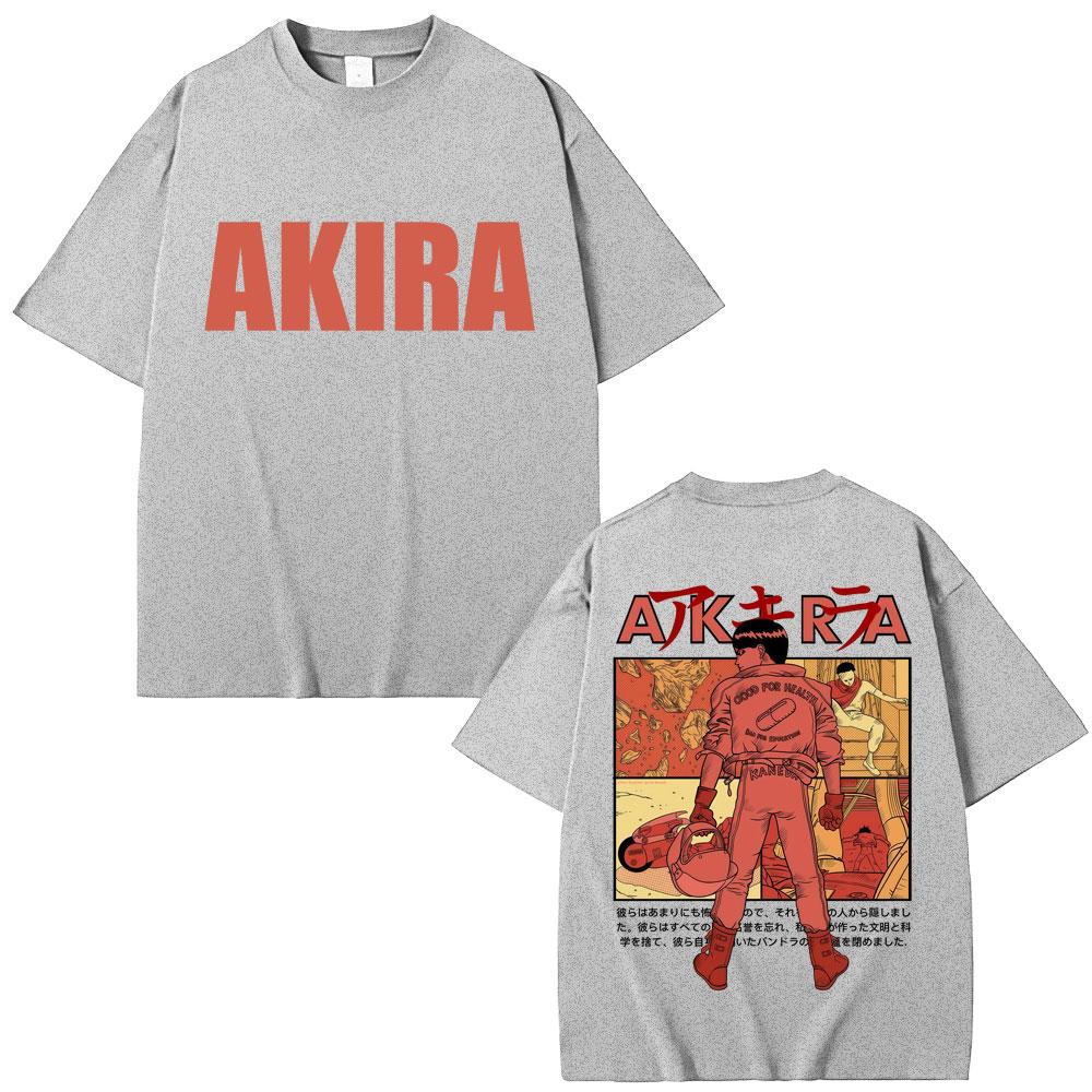 Japanese Anime Neo Tokyo Akira Vintage T-shirts Manga Movie Science Fiction Shotaro Kaneda T Shirt Loose Cotton T Shirts