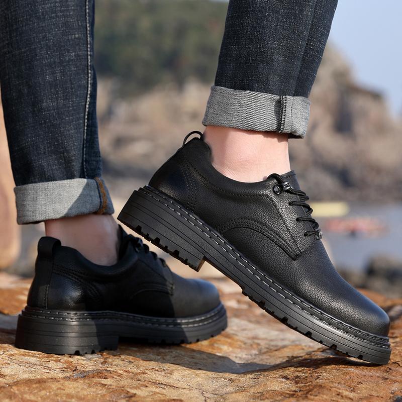 Fashion Genuine Leather Men's Dress Shoes Luxury Brand Business Oxford Shoes High Quality Comfy Office Formal shose Italian Men Shoes