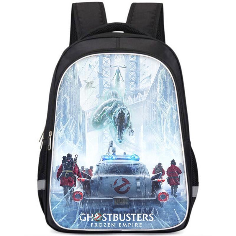 Ghostbusters Frozen Empire Oxford Backpack Stylish School Bag For Boys And Girls