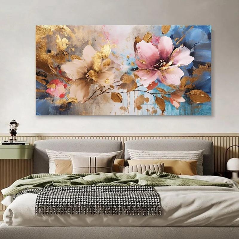 He Castle Decor-Golden Deer Wall Painting No Frame