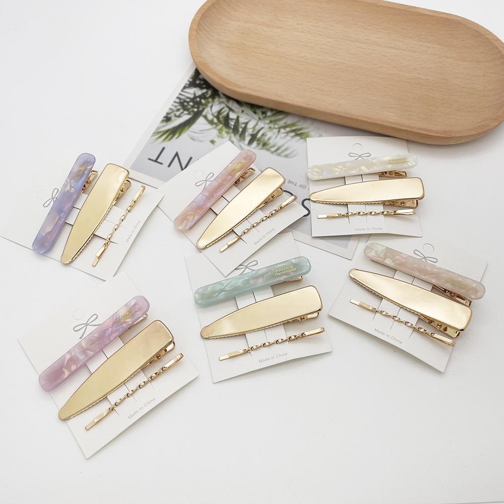 Japanese Elegant Hair Clip Set: Fashionable Duckbill Clips for Women