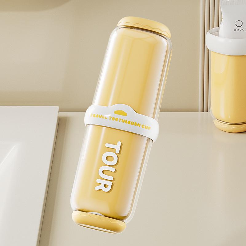 Portable Wash Cup Toothbrush Cup Mouthwash Cup Toothbrush Household Set Tooth Cylinder Toothbrush Toothpaste Storage Box