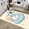 Charming Bunny Star Chair Mat Office Carpet for Home Decor, Suitable for Living Room, Bedroom, and Various Rooms
