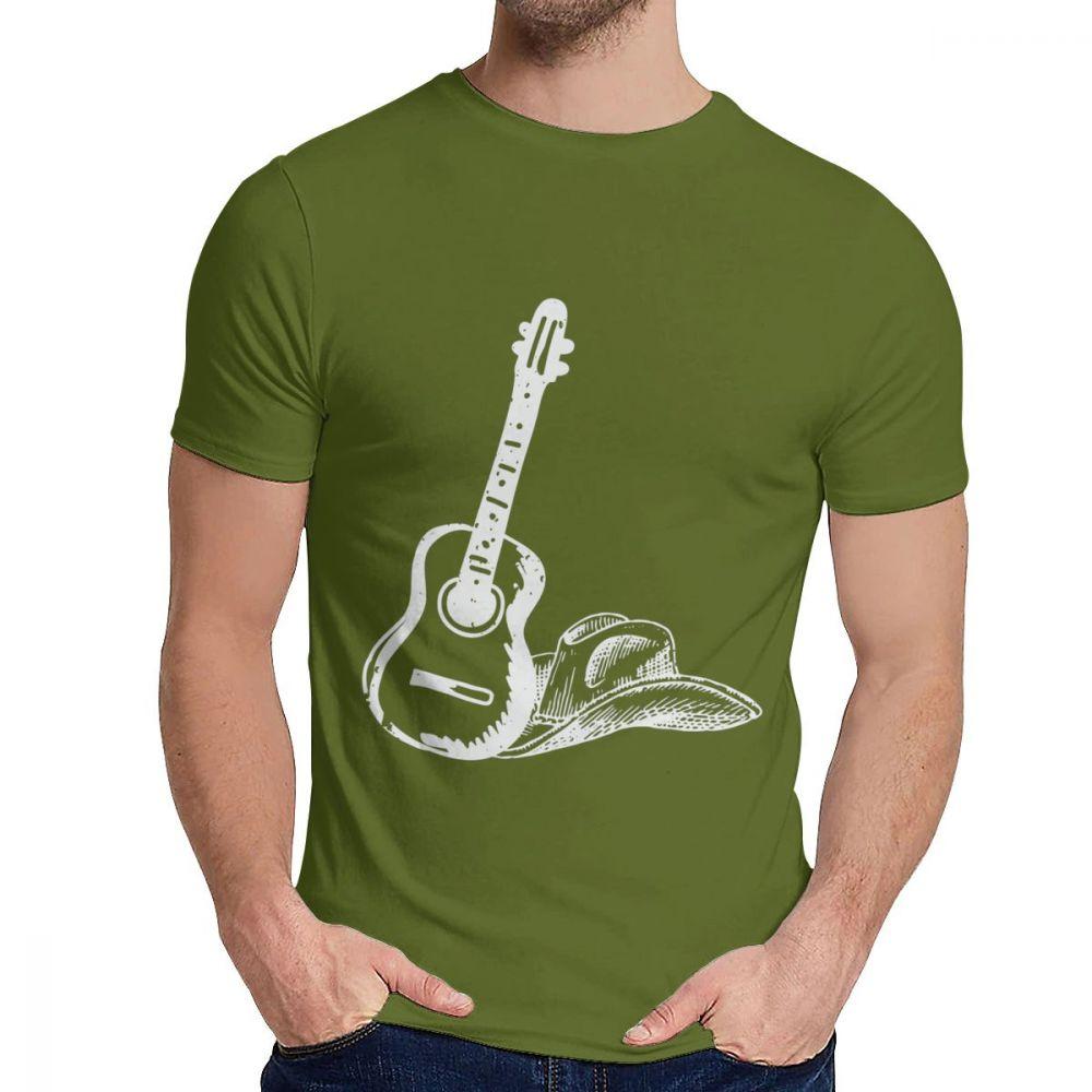 Picture Custom Country Music Shirt Gift Guitar Tee Unisex Stylish Great T Shirt Round Neck