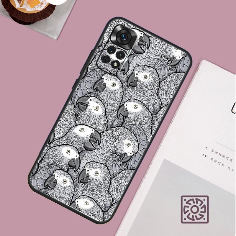 Colorful Parrots Case For Xiaomi Redmi Note 12 11 8 9 10 13 Pro 12S 11S 10S 9S Redmi 13C 9C 10C 12C Cover