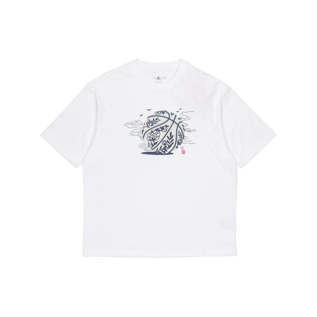 Jordan Printed Crew Neck Short Sleeve T-Shirt Men Tops White DO4089-100