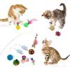 21Pcs/Set Cat Toys Set with Green Tunnel Interactive Cat Toy Feather Mouse Crinkle Balls
