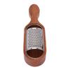 Wooden Handle Cheese Grater Manual Cheese Shredder with Storage Space Handheld Kitchen Grater for Lemon Chocolate