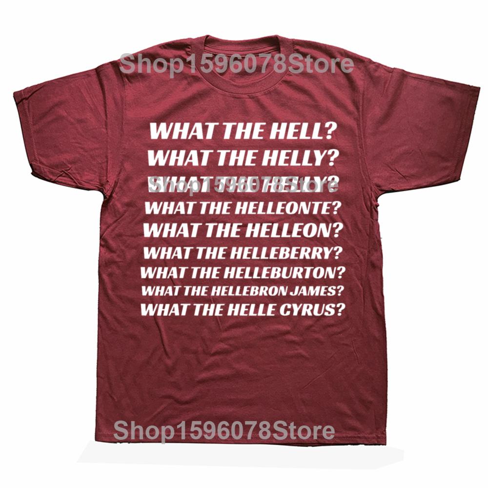 What The Hell What The Helly What The Helleon T Shirt Funny Pop Trend Y2k Tops Casual 100% Cotton Soft Unisex T-shirt