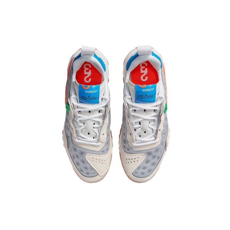 Air Jordan Delta 2 Light Smoke Grey Total Orange Men Sneakers Light-Photo-Blue White CV8121-004