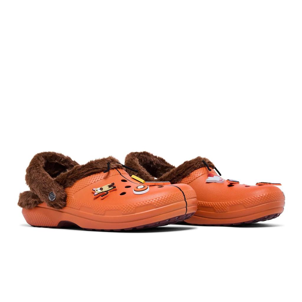 Crocs Classic Lined Clog 'Kenny' (Unisex) Orange Clogs 211499 90H