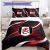 Set Lenzuola Fulham Calcio Stampato 3 Pezzi, Comodo Set Copripiumino per Camera da Letto Amico della Pelle