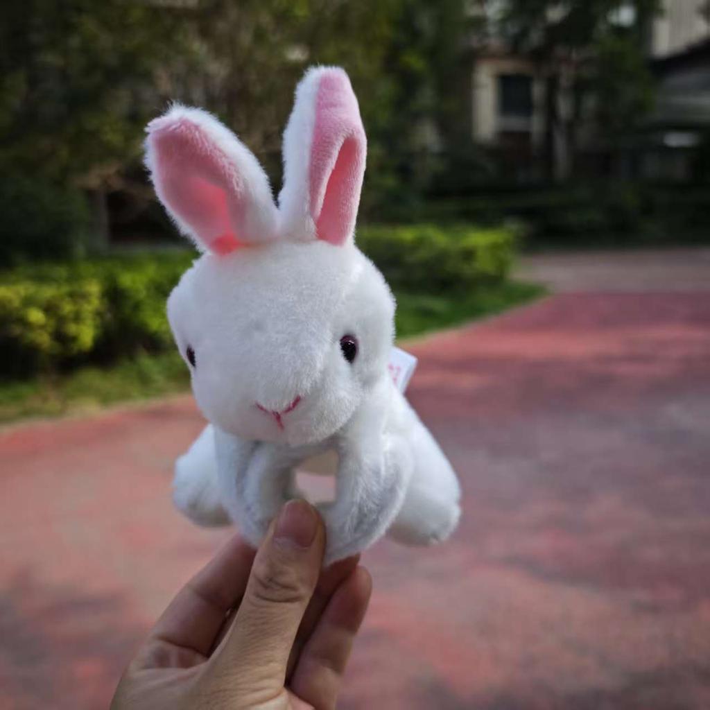 1PC Cute Rabbit Plush Wrist Toy|Soft Stuffed Animal Snap Ring,Cartoon Doll Holiday Gift for Children's Birthday, Valentine's Day