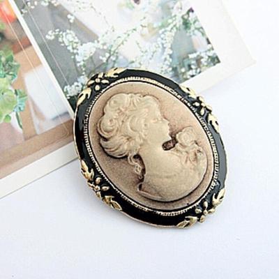 Frauen Vintage Cameo elegante Brosche Pin antike Hochzeit Charme Portrait Brosche Pin