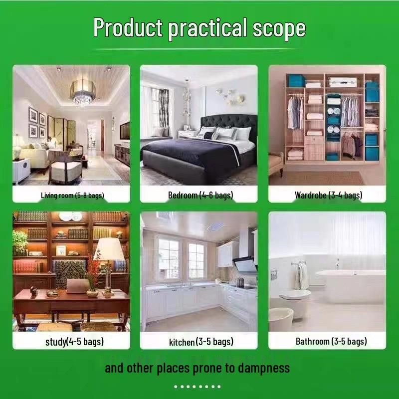 Home Wardrobe Hanging Dehumidifier Bag – Moisture & Mildew-Proof