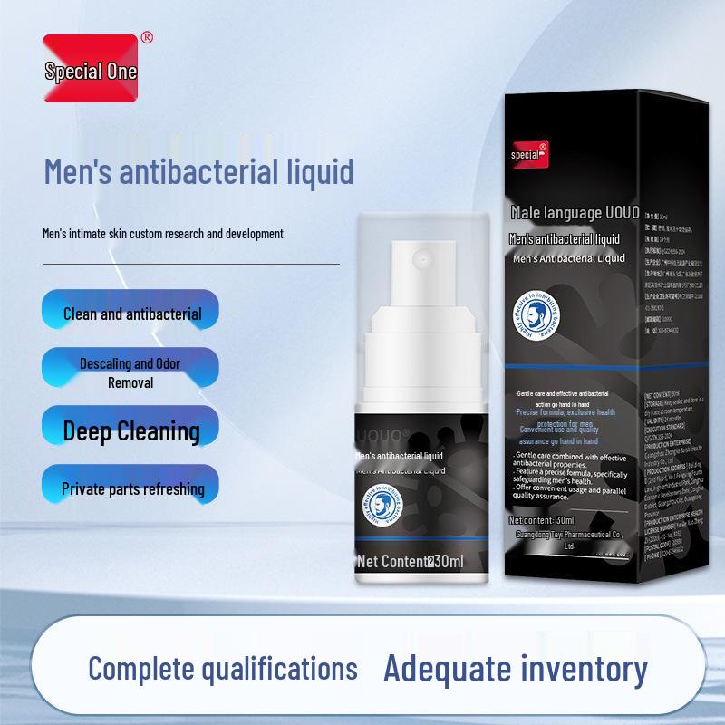 Мужской антибактериальный гель для интимной гигиены против зуда