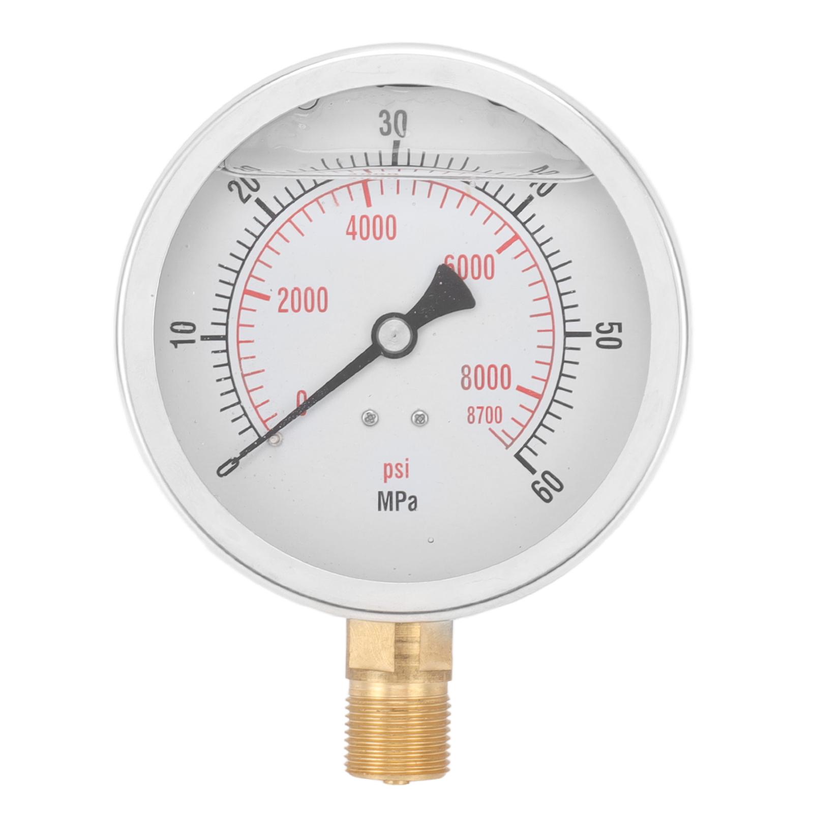 

M20x1 CO2 Cylinder Pressure Gauge 8700psi Carbon Dioxide Pressure Gauge CO2 Gage