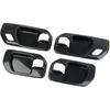 Carbon Fiber Inner Door Handle Bowl Cover Trim for 2019-2026 Chevy Silverado 1500/GMC Sierra 1500 for 2020-2026 Sierra/Silverado 2500 3500 HD