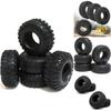 Rugged 2.2'' 120mm Dragon Claw Tires For 1/10 Axial Trx4 Rc Car With Foam Inserts