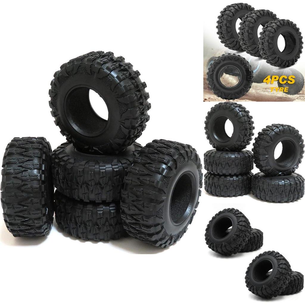 Rugged 2.2'' 120mm Dragon Claw Tires For 1/10 Axial Trx4 Rc Car With Foam Inserts